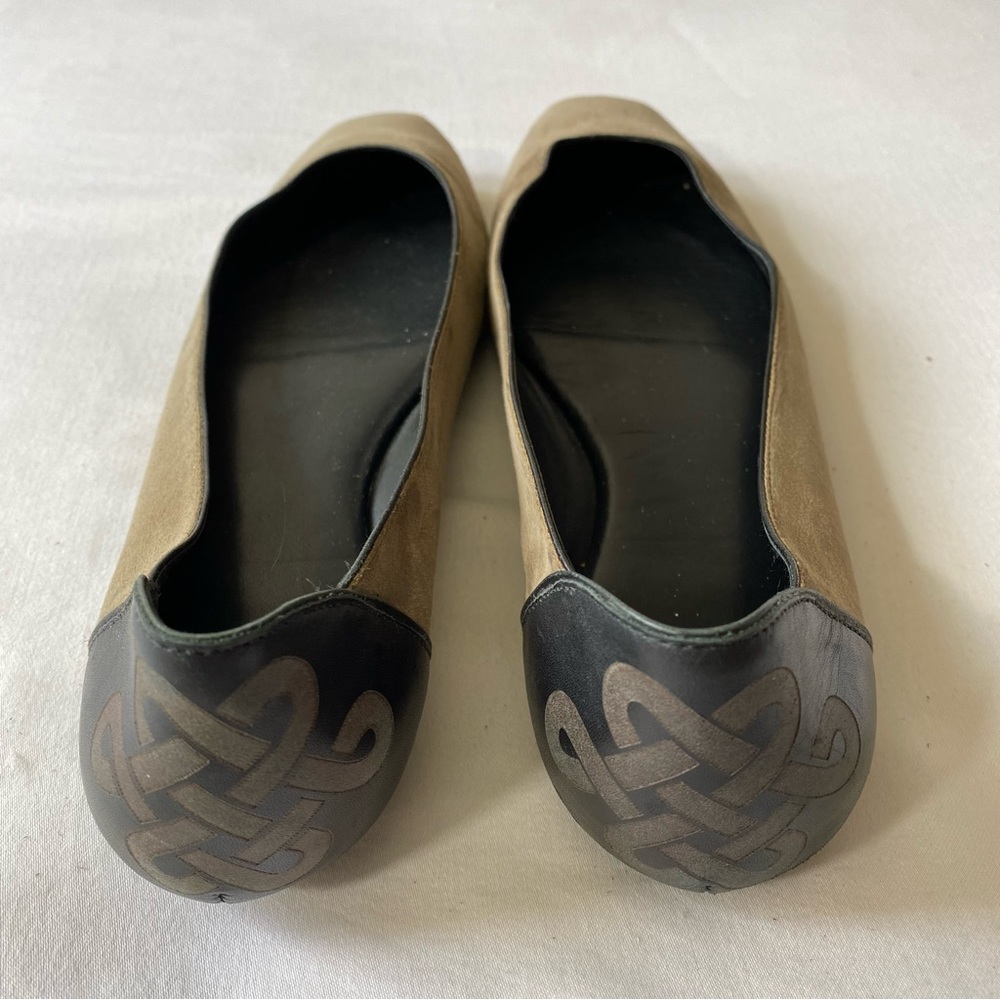 DVF Diane Von Furstenberg suede ballet flats size 7.5 Casual Elegant Everyday - Picture 3 of 9